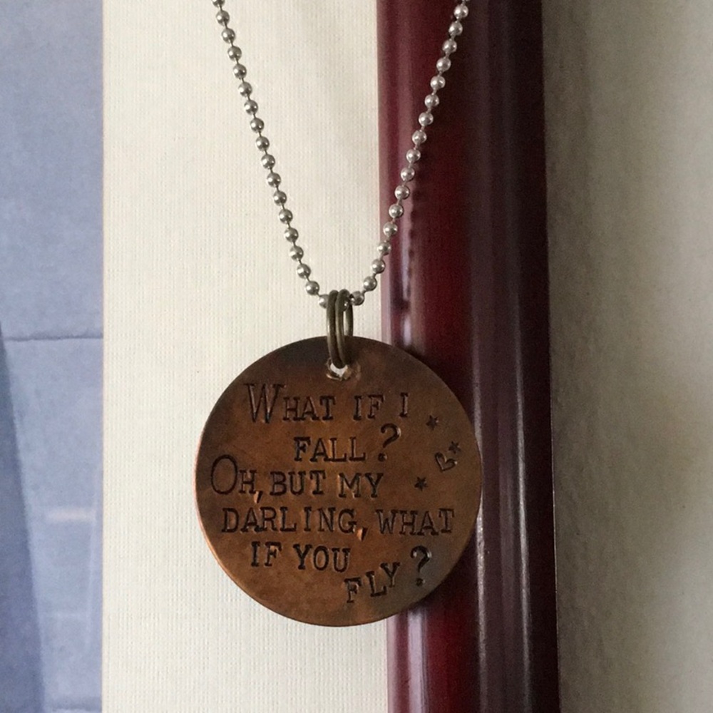 Hobby Lobby Bronze Inspirational Necklace